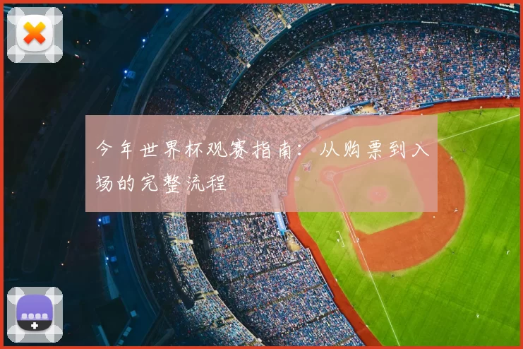 今年世界杯观赛指南：从购票到入场的完整流程