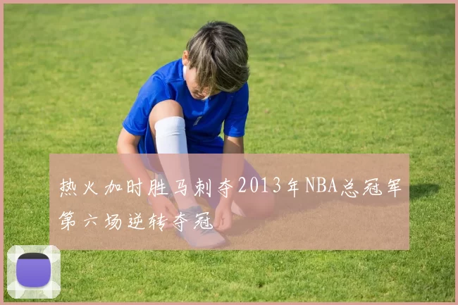 热火加时胜马刺夺2013年NBA总冠军第六场逆转夺冠